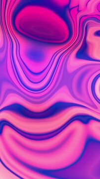Hypnotic Pink Blue Liquid Swirl Abstract Motion Background Seamless Loop 4 K Ultra H D Vibrant Neon Colors Psychedelic Fluid Animation Energy Flowing Design Texture Gradient Trendy Modern Art