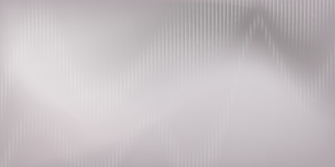 Texture of transparent corrugated glass in gray colors. Translucent volumetric striped plastic background