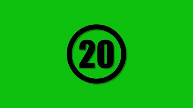 Speed limit sign 20 m p h on green background 20 mph road sign traffic sign