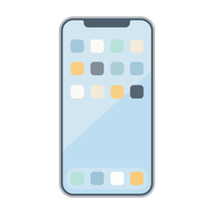 Minimalist smartphone flat design vector
