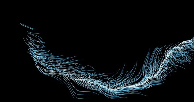 Abstract winding lines resemble a tree branch, immersing you in the dynamics of movement. The composition is perfect for animating titles and titles, attracting attention with its lightness.