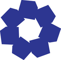 Fototapeta premium A vibrant arrangement of colorful building blocks in a circular pattern, symbolizing creativity, education, and childhood fun. Perfect for design concepts