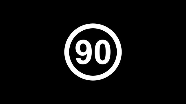 Speed limit sign showing 90 km/h white text on black background road safety signage speed indicator traffic symbol highway regulation