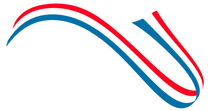 ruban bleu blanc rouge, PNG fond transparent