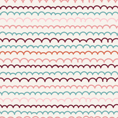 Valentines wavy curly playful stripes surface seamless pattern for wrapping paper fabric accessories