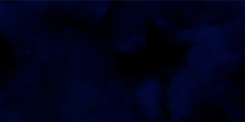 Naklejka premium Abstract dark blue watercolor cloudiness, mist, or smog background. Dark navy blue sky with black background and blurred pattern. Vivid textured aquarelle painted art design background. 