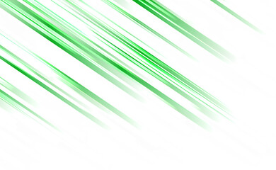 Obraz premium Green streaks and lines on a transparent background creating a dynamic abstract design element