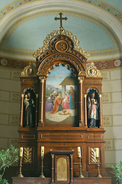 Altar of the Holy Three Kings in the parish church of the Assumption of the Virgin Mary in Resnik, Croatia