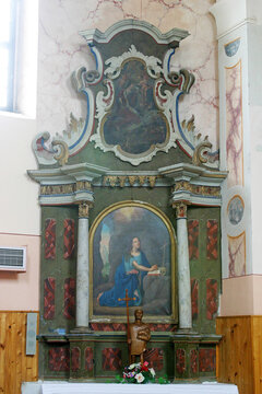 Altar of Saint Mary Magdalene in the Parish Church of the Assumption of the Virgin Mary in Savski Nart, Croatia