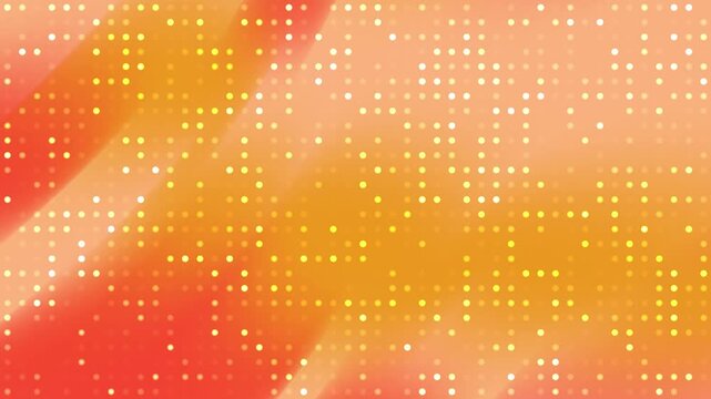 Tech inspired orange and red gradient background with glowing dots