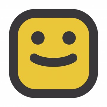 Winking animation icon for social media, presentations, videos, websites. Alpha Channel