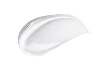 Naklejka premium smear cream gel texture on transparent background