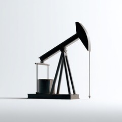 Financial market crash chart shaped like oil pump