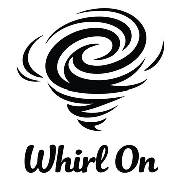 Creative abstract whirlwind spiral logo design with elegant swirling lines and dynamic motion effect perfect for branding energy sports or entertainment projects