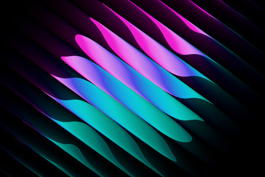 Abstract glass spheres with gradient blue patterns create a futuristic 3D background. Modern geometric shapes feature light reflections and digital texture for tech designs.