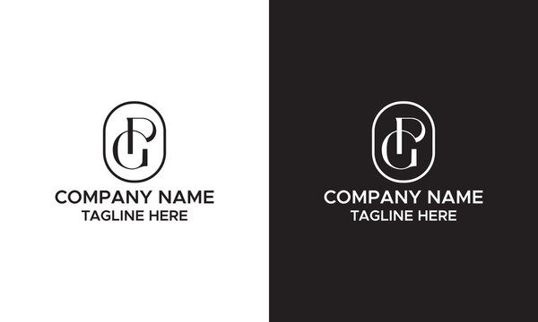 PG Letter Abstract Logo Design Vector , Initial Logo for Brand Company , Vector Illustration