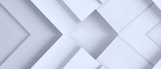 Fototapete 3D Abstract geometric vector graphic illustration featuring clean layered white shapes creating a subtle three dimensional optical illusion background design  © Arslan