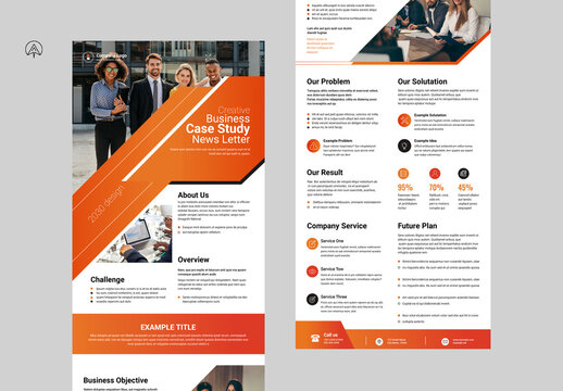 Business Case Study News Letter Template
