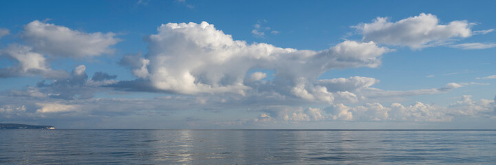 Obraz premium Blick über die Ostsee Richtung Kreideküste, Insel Rügen, Mecklenburg-Vorpommern, Deutschland