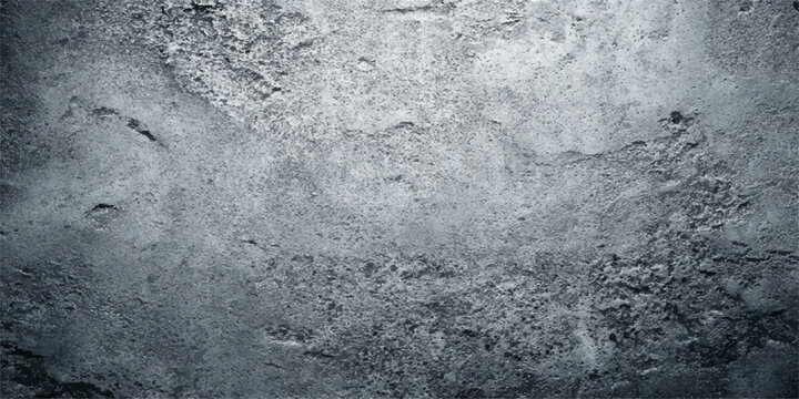 A rough gray grunge metal texture on an old dirty stone wall surface creates a weathered concrete backdrop with a dark rock pattern and a macro material design