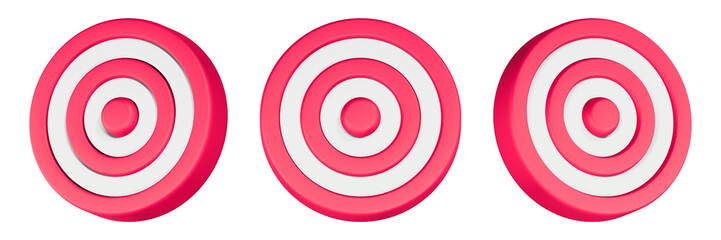 Obraz premium target board icon 3drender red color