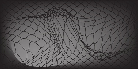 Mesh texture for fishing nets. Seamless pattern for sportswear or soccer goal, volleyball net, basketball hoop, hockey, athletics. Abstract net background for sports © achmad