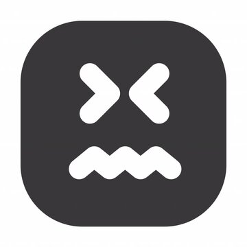 Confounded animation icon for social media, presentations, videos, websites. Alpha Channel