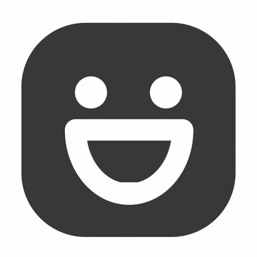 Happy animation icon for social media, presentations, videos, websites. Alpha Channel