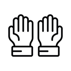 Grab this amazing praying hands icon design, ready to use vector