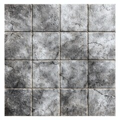 Naklejka premium Gray stone tiles arranged in a square pattern on a surface
