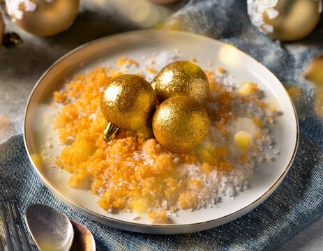 schnee muster gold