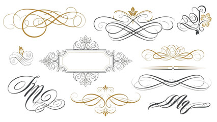 Elegant ornamental illustrations showcase intricate designs and patterns.