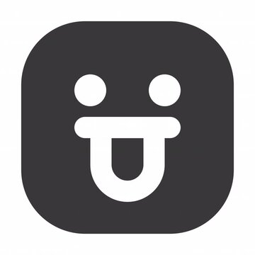 Tongue Out animation icon for social media, presentations, videos, websites. Alpha Channel