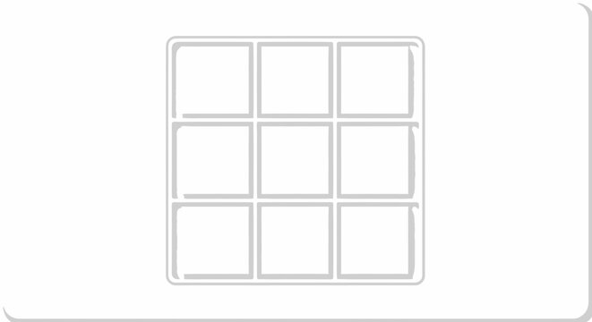 Simple Grid Layout With Nine Equal Squares.