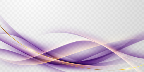 Abstract purple wave background with luxurious elements. Vector illustration.