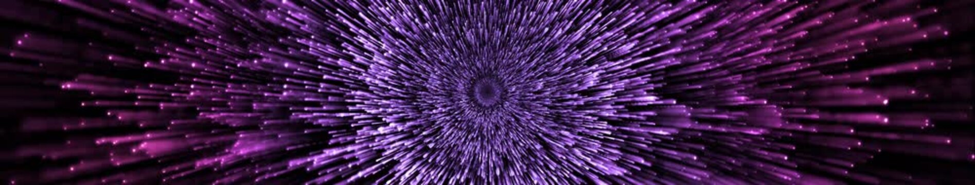 Smooth Widescreen Purple Particle Burst Background