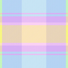 Fototapeta premium Packing tartan plaid vector, folk seamless fabric pattern. Decorate check background textile texture in light and teal colors.