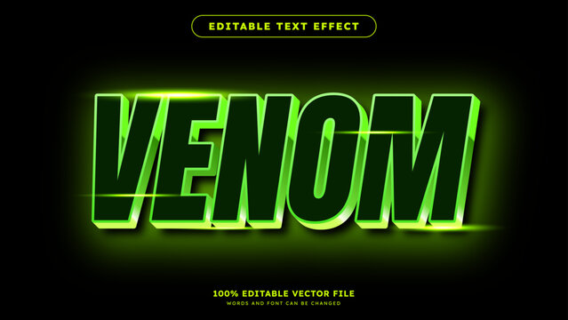 Editable Text Effect Shiny Green Text Style Effect Editable Vector File