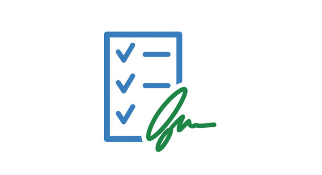 Checklist with Signature Approval Form.