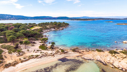 Karydi Beach in Vourvourou, Chalkidiki, Greece