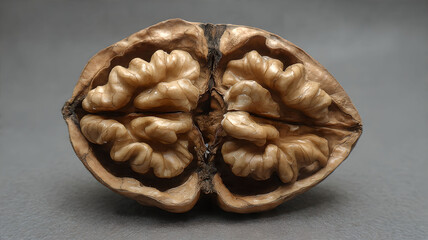 Obraz premium Halved Walnut Close-Up