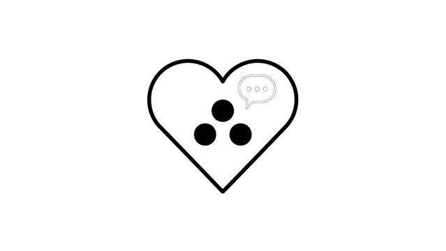 Heart shaped bowling pin icon.