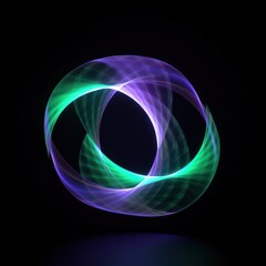 Geometric shape light technology abstract.