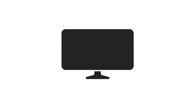 Modern flat screen television set.