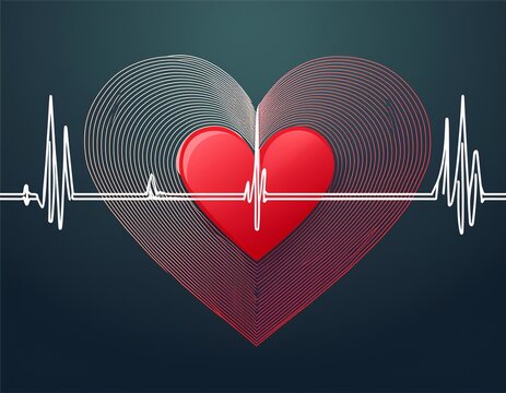 heart lifeline graphic nurse appreciation cardiogram ekg with heart