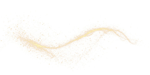 Fototapeta premium Sparkle particle glow with magical shimmer and stardust trail isolated transparent design element