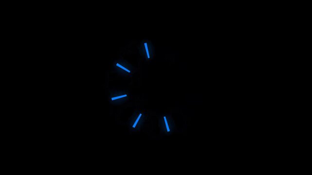 circle progress futuristic loading animation