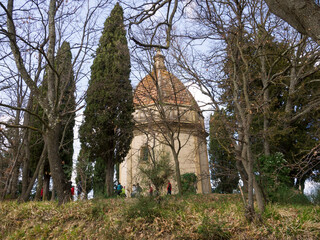 Obraz premium italia, toscana, firenze, barberino val d'elsa, cappella di san michele arcangelo a semifonte.