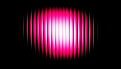3d rendering abstract digital art featuring a vibrant, glowing waveform of vibrant pink and white light against a stark black background ribbed glass illuminated