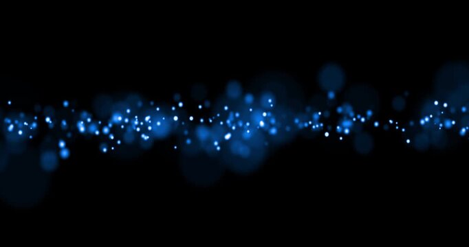 christmas gradient blue background with bokeh flowing, festive holiday happy new year